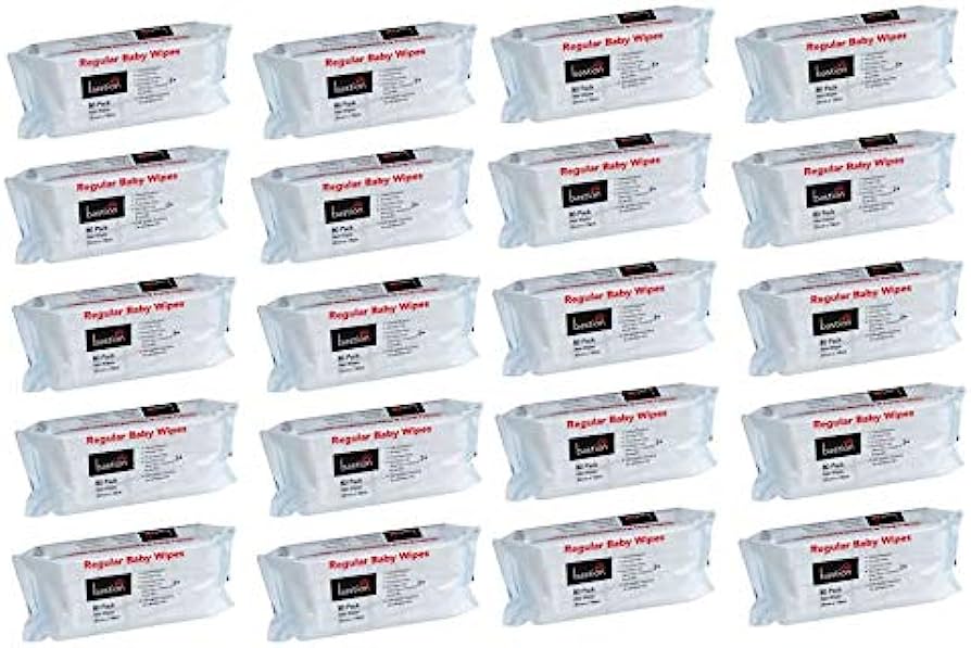 B240 - Wipes Baby Bastion Refill 20 Packs x 80