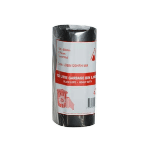 C055 - Rubbish Bags 120L Black LDBIN120APRH 100 Bin Liners