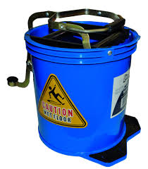 F360 - Mop Bucket Wringer On Castors 15L Colour Coded