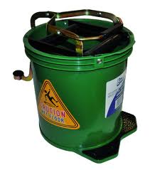 F360 - Mop Bucket Wringer On Castors 15L Colour Coded