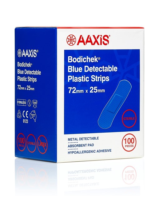 B836 - Band-Aid Blue 100 pcs carton AAXIS